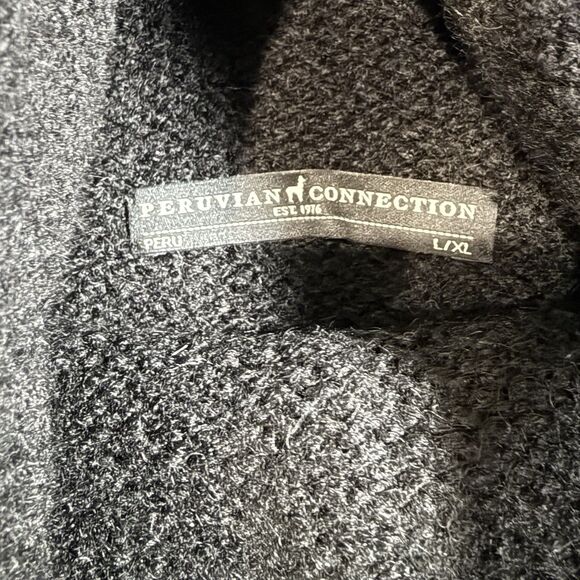 Peruvian Connection Women’s Turtleneck Slouchy Knit Tubular Cone Shawl L/XL - Picture 4 of 5